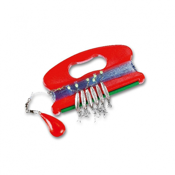 Fladen Makrelenharpe Flasher Plastvinda 6 Haken w. Glitter in der Gruppe Köder / Köder für das Meeresangeln / Hackle & Meeresangeln Rigs bei Sportfiskeprylar.se (643)