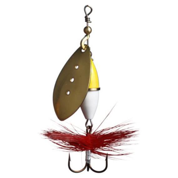 Wipp Spinner 10 g Gold Gelb/ Weiß in der Gruppe Köder / Spinners / Inlinespinnare bei Sportfiskeprylar.se (6443-28)