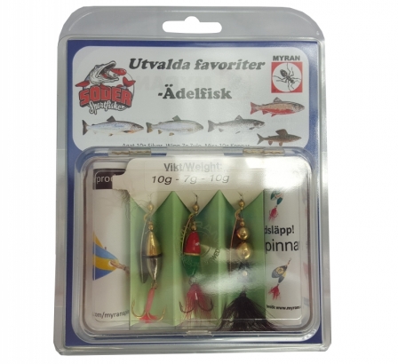 Myran Ausgewählte Favoriten Edelfisch 3-Pack in der Gruppe Köder / Spinner bei Sportfiskeprylar.se (6999-AF)