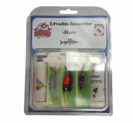 Myran Ausgewählte Favoriten Äsche 3-pack in der Gruppe Köder / Spinner bei Sportfiskeprylar.se (6999-HA)