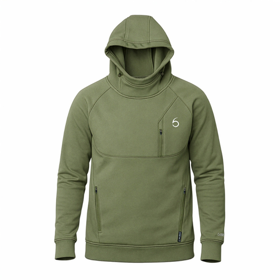 6th Sense FishDock Hoodie Concrete in der Gruppe Kleidung & Schuhe / Kleidung / Pullover / Hoodies bei Sportfiskeprylar.se (6FDCKHD04-2Xr)