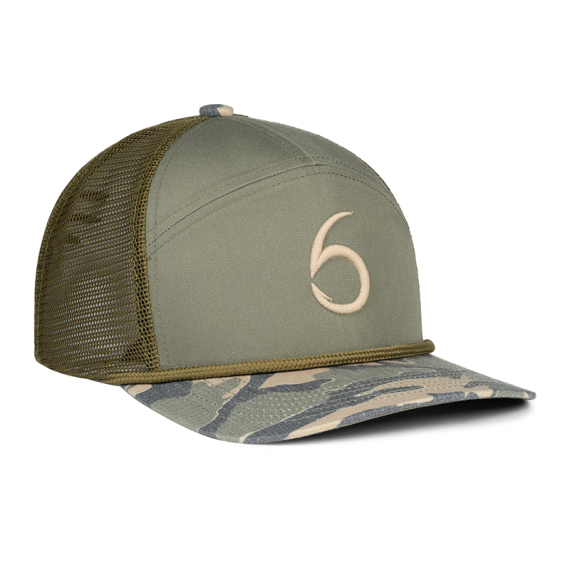 6th Sense The Seven SC - Stictched 6 Dark Green in der Gruppe Kleidung & Schuhe / Kappen & Kopfbedeckungen / Caps / Snapback-Kappen bei Sportfiskeprylar.se (6HAT-600)