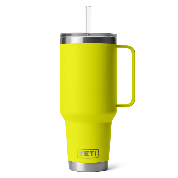 Yeti Rambler 42 Oz Straw Mug - Firefly Yellow in der Gruppe Outdoor / Campingküchen & Utensilien / Thermosflaschen / Thermobecher bei Sportfiskeprylar.se (70000004055)