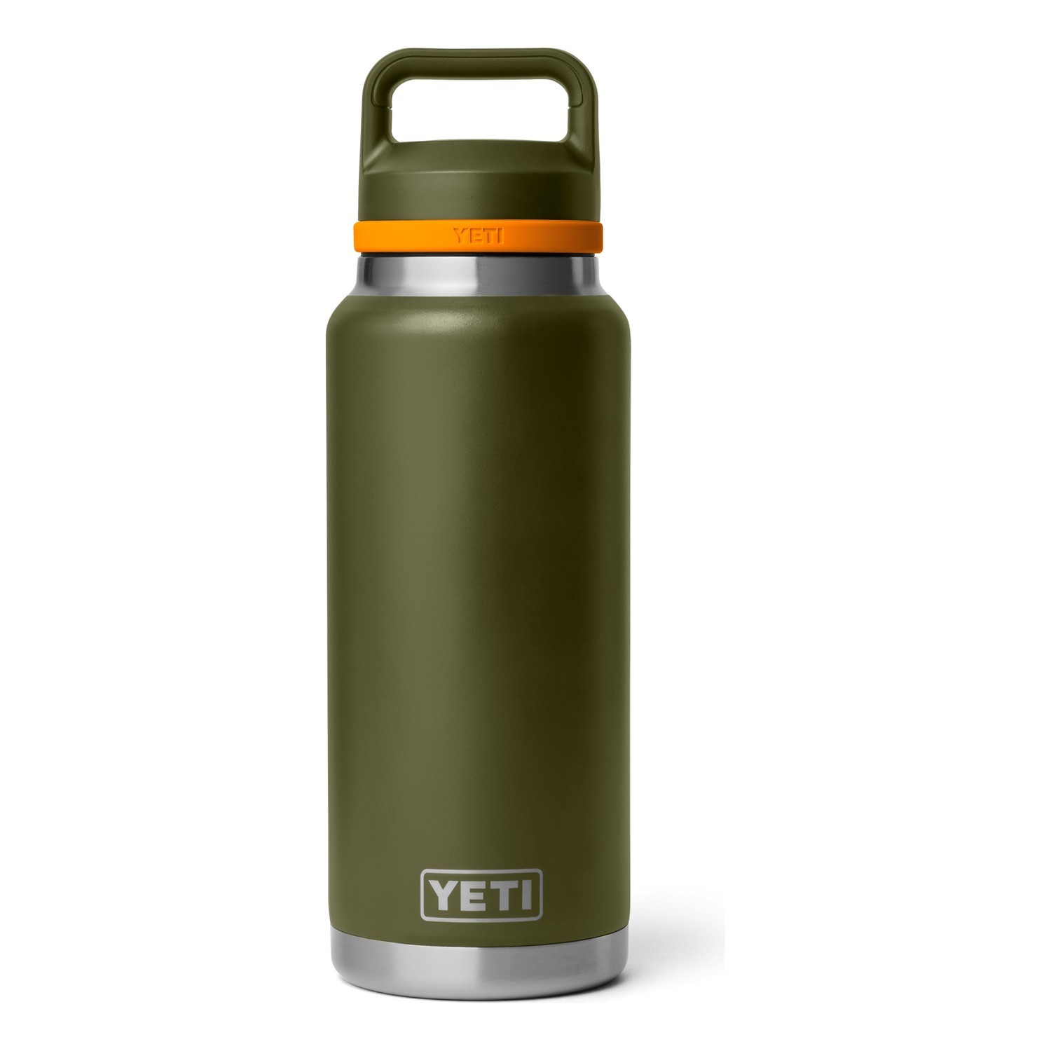 Yeti Rambler 36 Oz C Bottle Chug - Olive/King Crab Orange in der Gruppe Outdoor / Campingküchen & Utensilien / Thermosflaschen / Thermosflasche bei Sportfiskeprylar.se (70000007118)