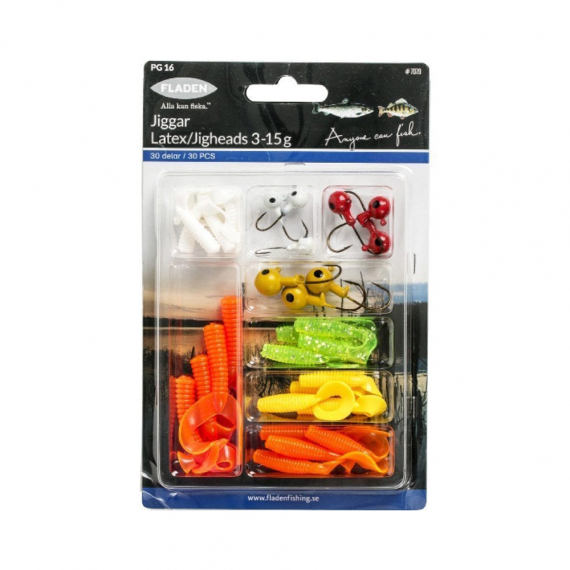Fladen Jigsortiment 3-15g in der Gruppe Köder / Köder Sets bei Sportfiskeprylar.se (7079)