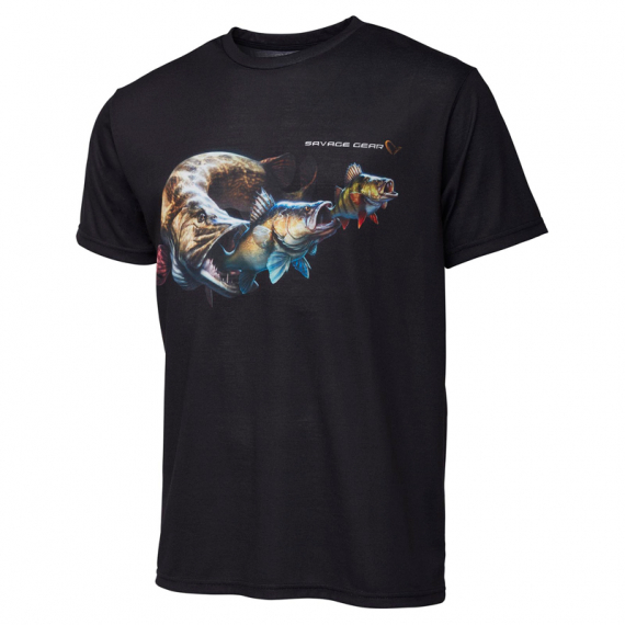 Savage Gear Cannibal Tee, Black in der Gruppe Kleidung & Schuhe / Kleidung / T-shirts bei Sportfiskeprylar.se (71577r)