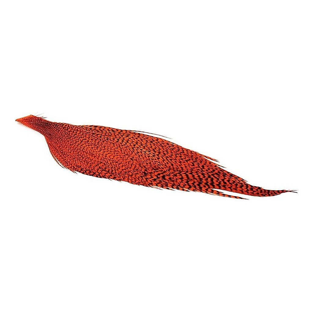 Whiting High & Dry Hackle 1/2 Cape - GD/Orange in der Gruppe Haken & Zubehör / Fliegenbinden / Fliegenbindematerial / Feder & Bälge / Bälge & Sättel bei Sportfiskeprylar.se (71841151)