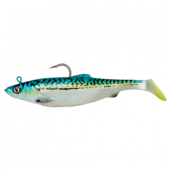 Savage Gear 4D Herring Big Shad 32cm, 560g 1+1pcs - Green Mackerel in der Gruppe Köder / Köder für das Meeresangeln / Meeresangeln Gummifische bei Sportfiskeprylar.se (71908)