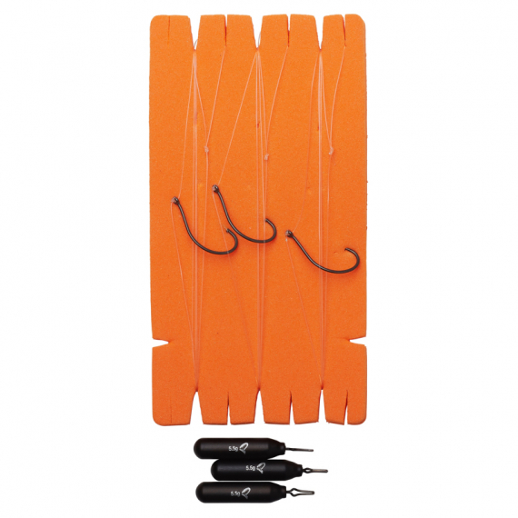Savage Gear Dropshot Rig Kit M 3pcs - #1 4.5kg 0.26mm FC in der Gruppe Haken & Zubehör / Vorgefertigte Rigs / Fertige Barsch-Rigs bei Sportfiskeprylar.se (71922)