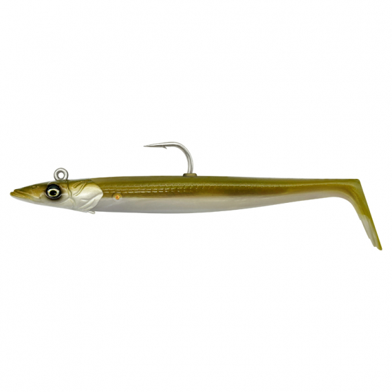Savage Gear Sandeel V2 17cm 65g Sinking 2+1 - Khaki in der Gruppe Köder / Gummiköder / Hecht Gummifische bei Sportfiskeprylar.se (72507)