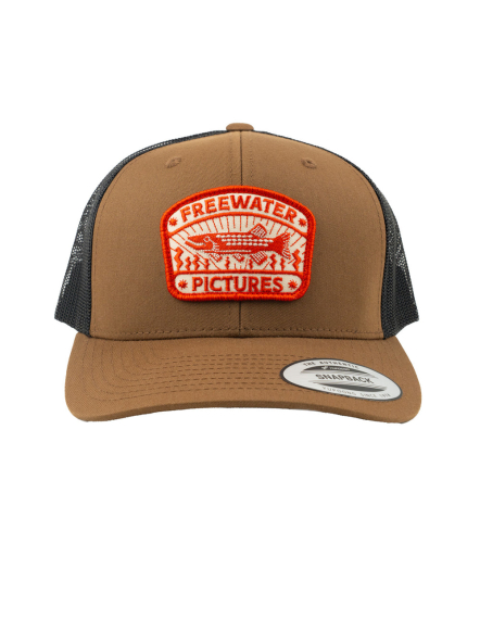 Freewater Pictures Inca Pike Trucker Cap - Brown/Black in der Gruppe Kleidung & Schuhe / Kappen & Kopfbedeckungen / Caps / Trucker-Kappen bei Sportfiskeprylar.se (7350139701785)