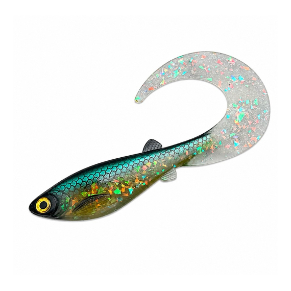 ULM Gigabite V2 Curly 20cm, 62g in der Gruppe Köder / Gummiköder / Hecht Gummifische bei Sportfiskeprylar.se (7350186110011r)