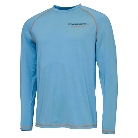 Savage Gear Aqua UV Long Sleeve Tee, Bonnie Blue in der Gruppe Kleidung & Schuhe / Kleidung / Pullover / Langärmlige T-Shirts bei Sportfiskeprylar.se (73659r)