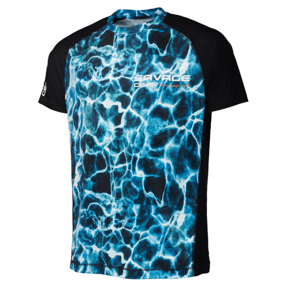 Savage Gear Marine UV T-Shirt, Sea Blue in der Gruppe Kleidung & Schuhe / Kleidung / T-shirts bei Sportfiskeprylar.se (73669r)