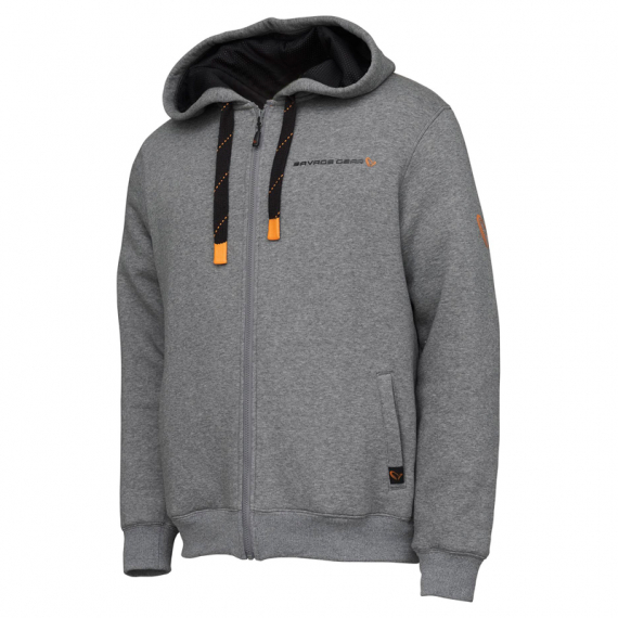 Savage Gear Classic Zip Hoodie, Grey Melange in der Gruppe Kleidung & Schuhe / Kleidung / Pullover / Hoodies bei Sportfiskeprylar.se (73692r)
