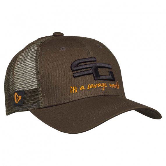 Savage Gear SG4 Cap, Olive Green in der Gruppe Kleidung & Schuhe / Kappen & Kopfbedeckungen / Caps / Trucker-Kappen bei Sportfiskeprylar.se (73711)