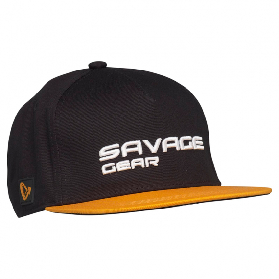 Savage Gear Flat Peak 3D Logo Cap, Black Ink in der Gruppe Kleidung & Schuhe / Kappen & Kopfbedeckungen / Caps / Snapback-Kappen bei Sportfiskeprylar.se (73713)