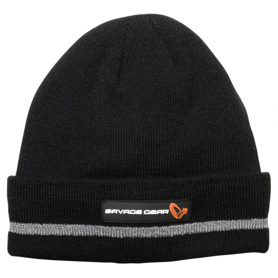Savage Gear Reflex Beanie, Black/Reflex in der Gruppe Kleidung & Schuhe / Kappen & Kopfbedeckungen / Mützen bei Sportfiskeprylar.se (73740)