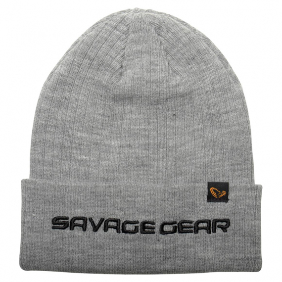 Savage Gear Fold-Up Beanie, Light Grey Melange in der Gruppe Kleidung & Schuhe / Kappen & Kopfbedeckungen / Mützen bei Sportfiskeprylar.se (73741)