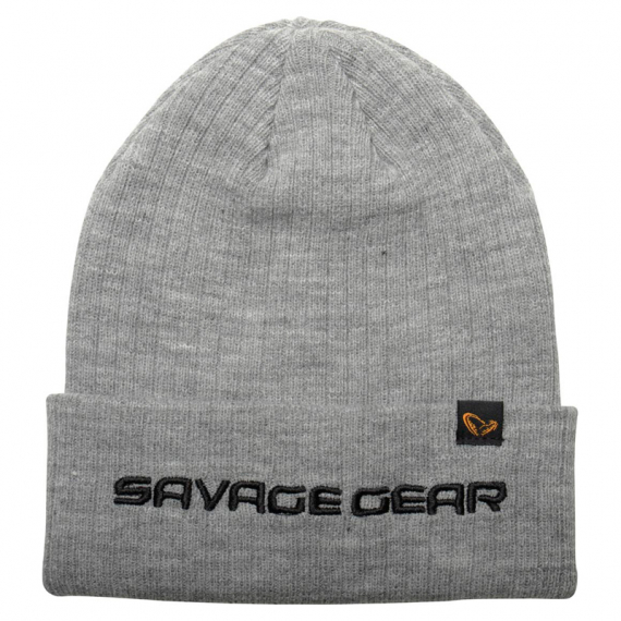 Savage Gear Fold-Up Beanie, Light Grey Melange in der Gruppe Kleidung & Schuhe / Kappen & Kopfbedeckungen / Mützen bei Sportfiskeprylar.se (73741)