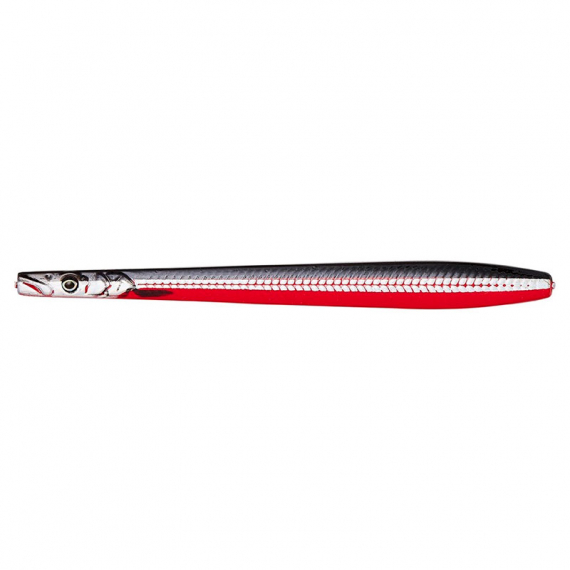 Savage Gear Line Thru Sandeel Nail 10cm 16g - Black Red in der Gruppe Köder / Meerforellenköder & Küstenwobbler / Küstenwobbler bei Sportfiskeprylar.se (74167)