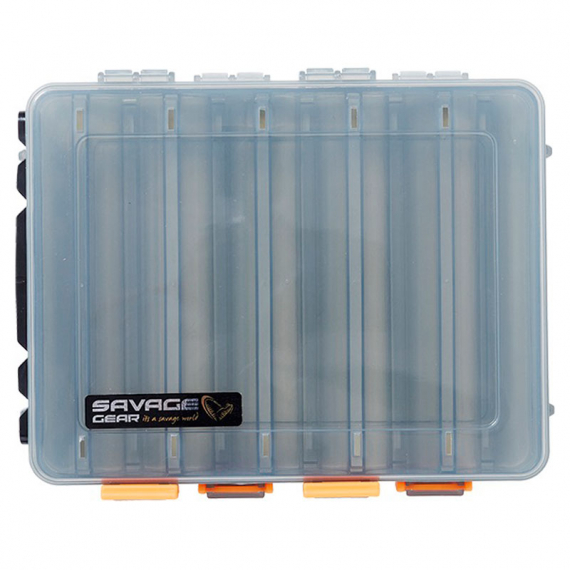 Savage Gear Lurebox 2 Sided Smoke Short 20.5x17x4.8cm in der Gruppe Verwahrung / Boxen & Dosen / Köderboxen bei Sportfiskeprylar.se (74221)