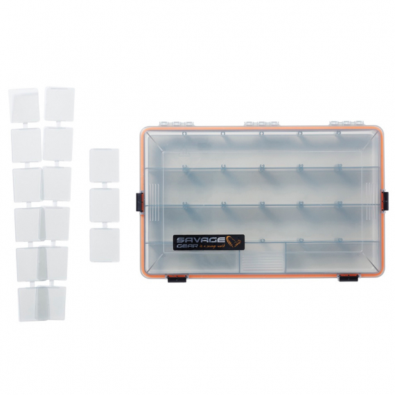 Savage Gear WP Lurebox 5B Smoke 35.5x23x5cm in der Gruppe Verwahrung / Boxen & Dosen / Köderboxen bei Sportfiskeprylar.se (74225)
