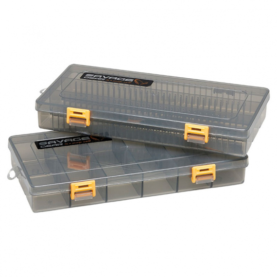 Savage Gear Flat Lure Box Smoke Kit 2pcs 23x11x3.5cm in der Gruppe Verwahrung / Boxen & Dosen / Köderboxen bei Sportfiskeprylar.se (74233)