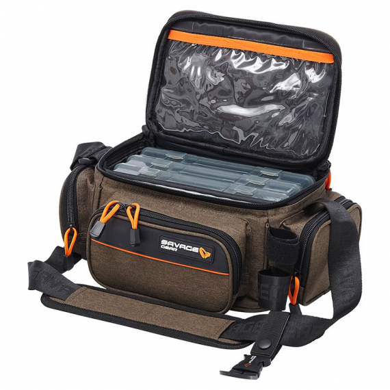 Savage Gear System Box Bag M 3 Boxes 5 Bags 20x40x29cm 12L in der Gruppe Verwahrung / Angeltaschen / Ködertaschen & Angelkoffer bei Sportfiskeprylar.se (74242)