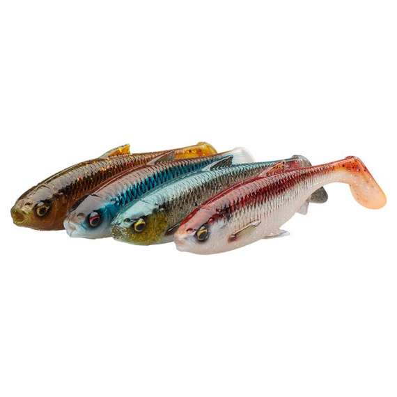 Savage Gear 3D River Roach (4-pack) 14cm 28g - Clear Water Mix in der Gruppe Köder / Köder Sets bei Sportfiskeprylar.se (74307)