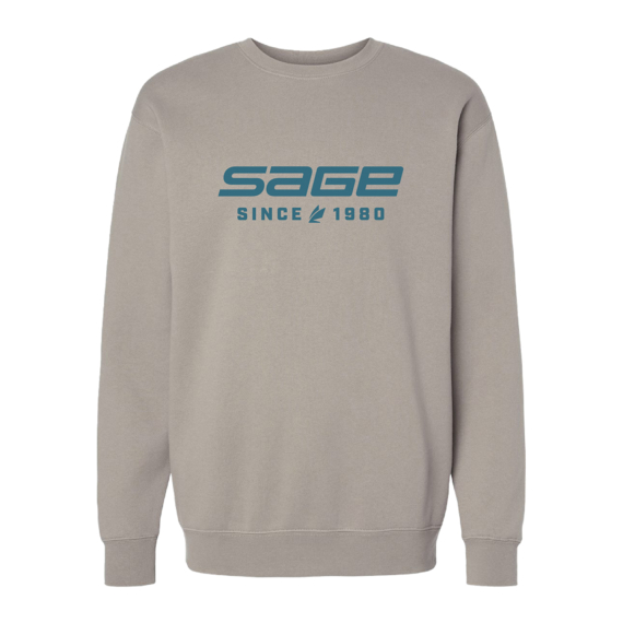 Sage Since 1980 Crew Cement in der Gruppe Kleidung & Schuhe / Kleidung / Pullover / Sweatshirts bei Sportfiskeprylar.se (7469-02r)