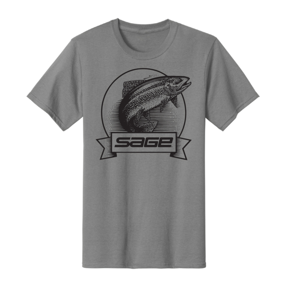 Sage Heritage T-shirt Grey in der Gruppe Kleidung & Schuhe / Kleidung / T-shirts bei Sportfiskeprylar.se (7476-02r)