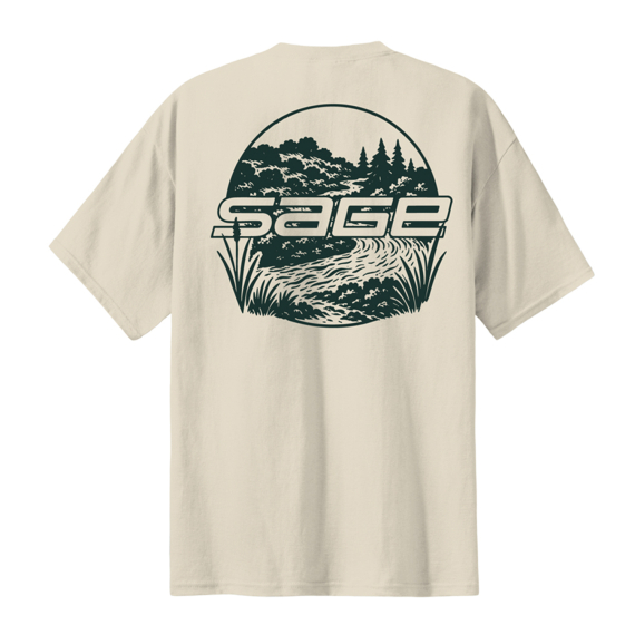 Sage Creekside T-shirt Natural in der Gruppe Kleidung & Schuhe / Kleidung / T-shirts bei Sportfiskeprylar.se (7477-02r)