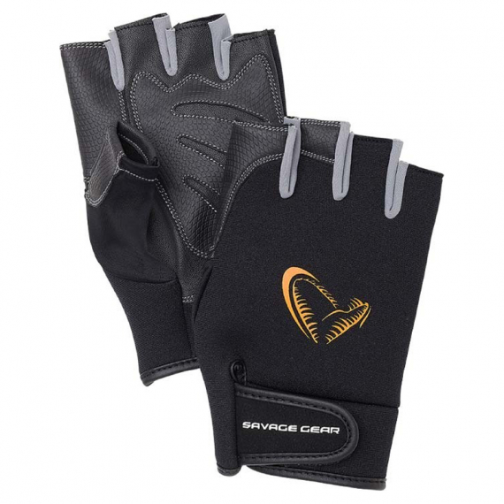Savage Gear Neoprene Half Finger, Grey in der Gruppe Kleidung & Schuhe / Kleidung / Handschuhe bei Sportfiskeprylar.se (76462r)