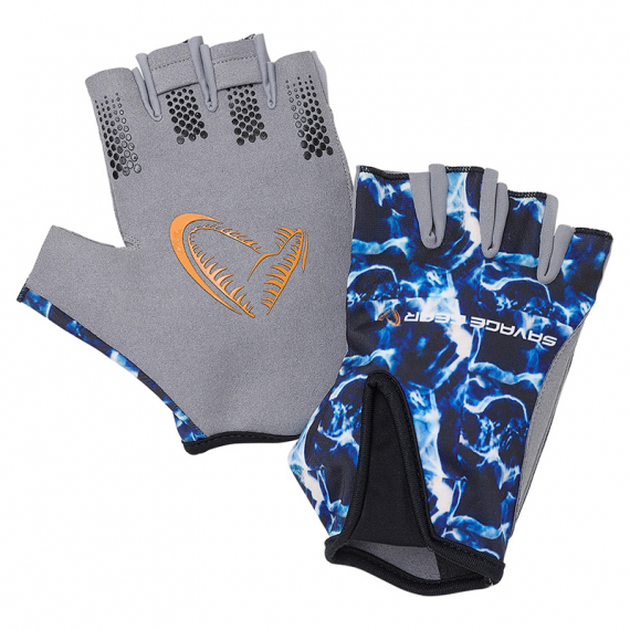 Savage Gear Marine Half Glove, Sea Blue in der Gruppe Kleidung & Schuhe / Kleidung / Handschuhe bei Sportfiskeprylar.se (76480r)