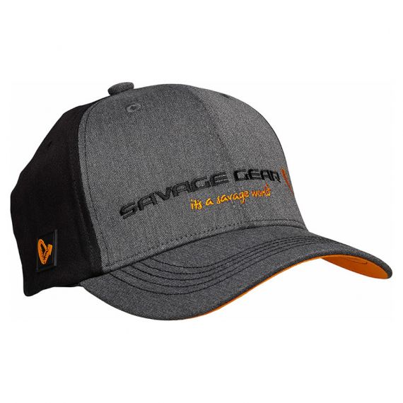 Savage Gear Strike Cap Onesize Grey Melange/Black in der Gruppe Kleidung & Schuhe / Kappen & Kopfbedeckungen / Caps / Dad Caps bei Sportfiskeprylar.se (76689)