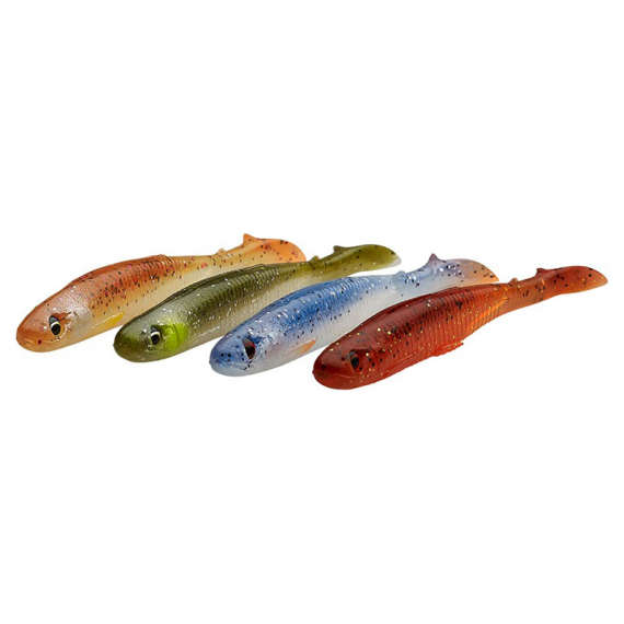 Savage Gear Slender Scoop Shad (4-pack) 11cm 7g - Clear Water Mix in der Gruppe Köder / Köder Sets bei Sportfiskeprylar.se (76751)