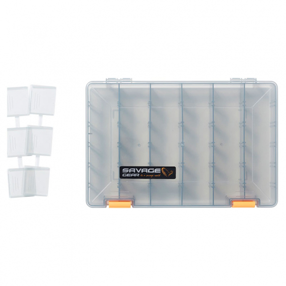 Savage Gear Lurebox 5A Smoke 27.5x18x4.5cm in der Gruppe Verwahrung / Boxen & Dosen / Köderboxen bei Sportfiskeprylar.se (76775)