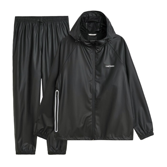 Tretorn Packable Rainbreaker Set, Black in der Gruppe Kleidung & Schuhe / Kleidung / Kleidung Sets & Komplettanzüge bei Sportfiskeprylar.se (800655059Sr)