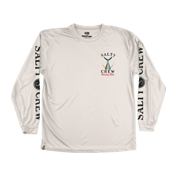 Salty Crew Tailed L/S Tech Tee Rashguard White in der Gruppe Kleidung & Schuhe / UV-Bekleidung bei Sportfiskeprylar.se (804046048596r)