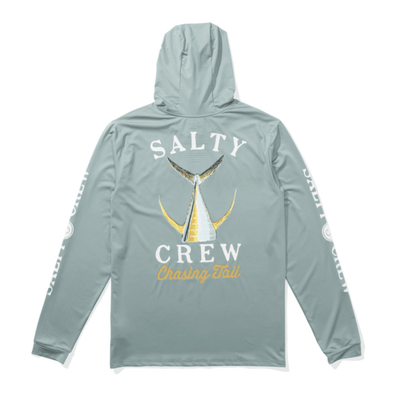 Salty Crew Tailed Hood Sunshirt Mackerel in der Gruppe Kleidung & Schuhe / UV-Bekleidung bei Sportfiskeprylar.se (804046512974r)