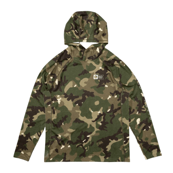 Salty Crew Apex Perforated Hood Camo in der Gruppe Kleidung & Schuhe / UV-Bekleidung bei Sportfiskeprylar.se (804046543664r)