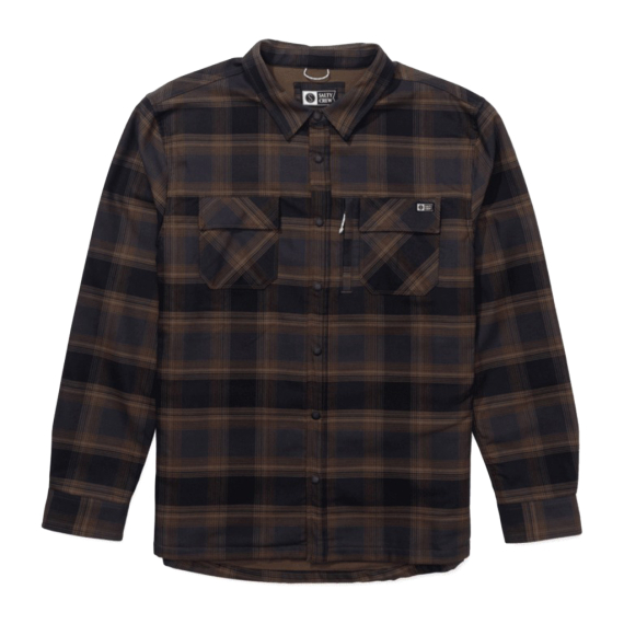 Salty Crew Fathom Ls Tech Shacket Phantom in der Gruppe Kleidung & Schuhe / Kleidung / Hemden bei Sportfiskeprylar.se (804046586975r)