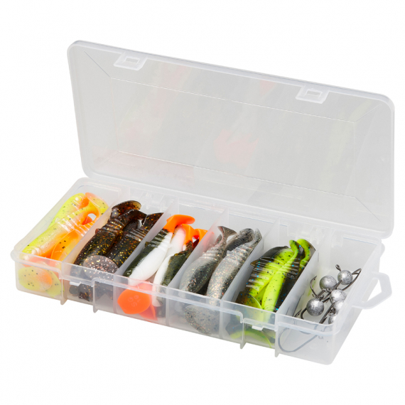 Savage Gear Cannibal Shad Kit 6.8cm & 8cm Mixed Colors 36pcs in der Gruppe Köder / Köder Sets / Köder Sets Barsch bei Sportfiskeprylar.se (82337)