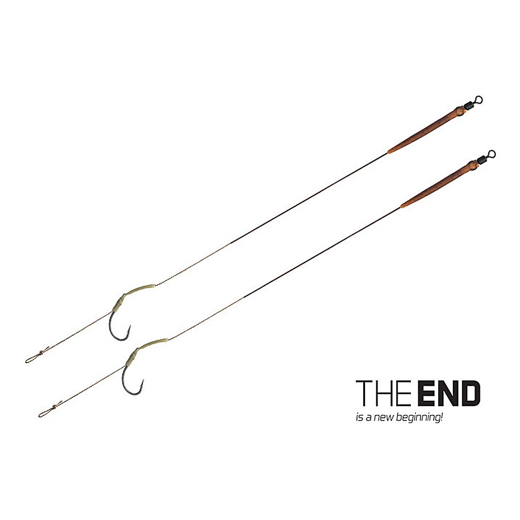 Delphin The End Skin Rig 2-pack in der Gruppe Haken & Zubehör / Vorgefertigte Rigs bei Sportfiskeprylar.se (830410624r)