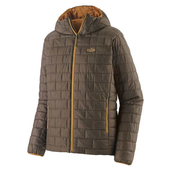 Patagonia M\'s Nano Puff Fitz Roy Trout Hoody OTBR in der Gruppe Kleidung & Schuhe / Kleidung / Jacken / Daunen & Synthetikfutterjacken bei Sportfiskeprylar.se (84456-OTBR-Lr)