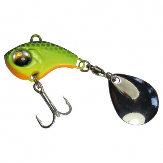 Behr Rotation Jig Spin 20g - Green/Orange/Hexagons in der Gruppe Köder / Spinners / Spin Tails bei Sportfiskeprylar.se (8491404)