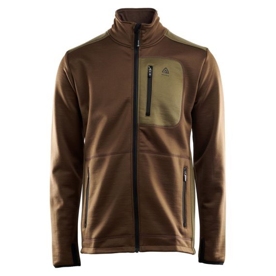Aclima WoolShell Jacket M\'s Dark Earth/ Capers in der Gruppe Kleidung & Schuhe / Kleidung / Jacken / Fleece-Jacken bei Sportfiskeprylar.se (90-105268r)