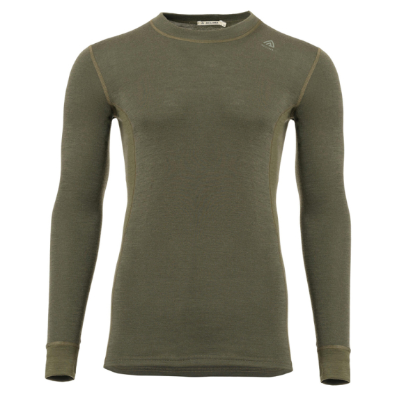 Aclima WarmWool Crewneck M\'s Olive Night in der Gruppe Kleidung & Schuhe / Kleidung / Schichten & Unterwäsche / Baselayer-Oberteile bei Sportfiskeprylar.se (90-105580r)