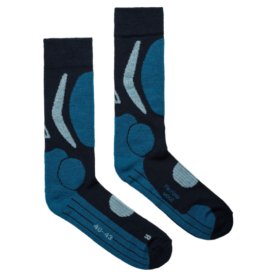 Aclima Cross Country Socks Navy Blazer / Blue Sapphire / Azure Blue in der Gruppe Kleidung & Schuhe / Kleidung / Schichten & Unterwäsche / Socken bei Sportfiskeprylar.se (90-105628r)